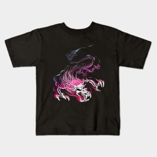 Chinese Skull Dragon Kids T-Shirt